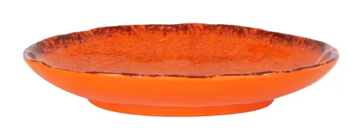 [B1052017A] Fuente Oval Guayaba Naranja Melamina 22,5X16,5X4 Cm.