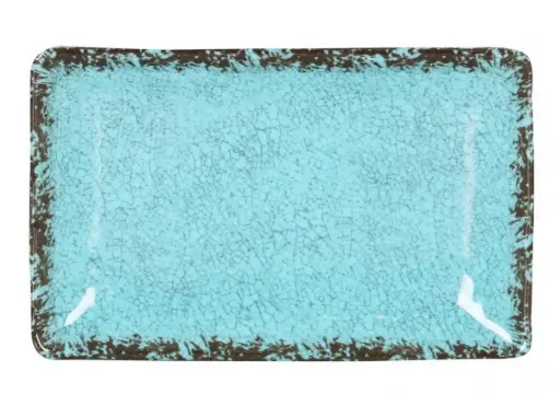 [B1052021C] Fuente rectangular guayaba azul melamina 21,5x13,5x3 cm