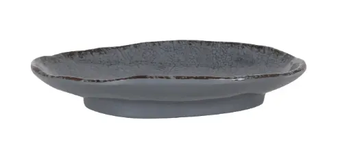 [B1052018D] Fuente Oval Guayaba Gris Melamina 20X14X3 Cm.