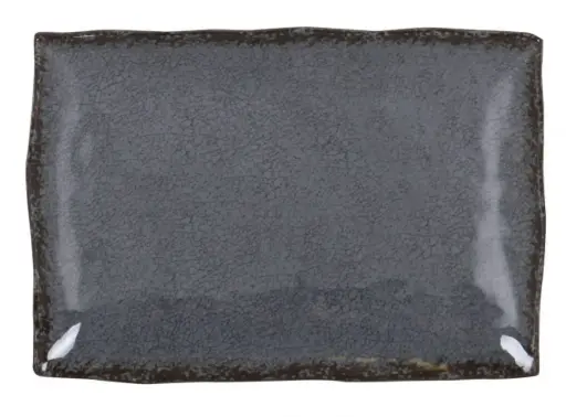 [B1052019D] Fuente rectangular guayaba gris melamina 30x21x3,5 cm