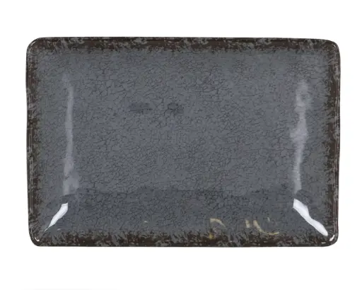 [B1052020D] Fuente rectangular guayaba gris melamina 25x17x3,5 cm