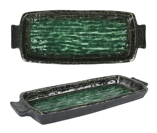 [B885522] Fuente rectangular melamina Isora 34x14x3 cm