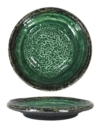 [B885526] Fuente redonda melamina Isora 30x5 cm