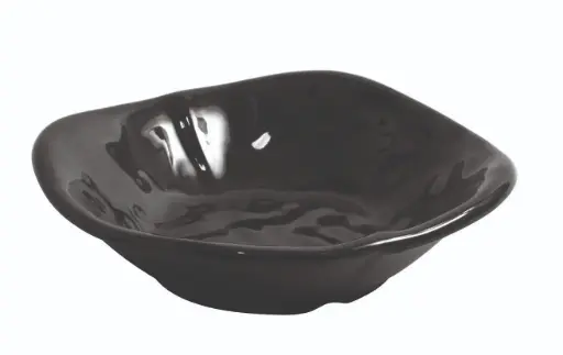 [B885091R] Bol Degustacion Cuadrado Mamba Negro Melamina 12,7X12,7X3,2 Cm.