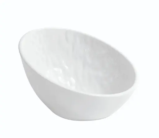 [B885023R] Bol oval Mamba blanco melamina 17x16x9,9 cm