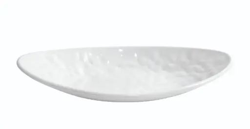 [B885033R] Fuente oval Mamba blanca melamina 30,5x17,5x5 cm