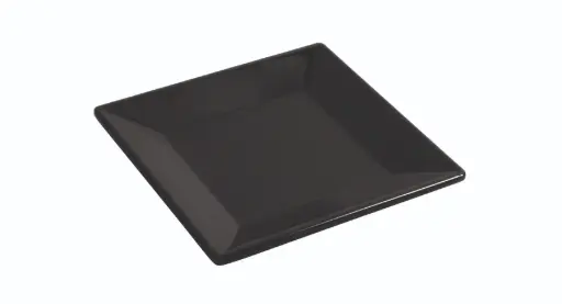 [B885171R] Plato pan Ming negro melamina 15,2x15,2x1,7 cm
