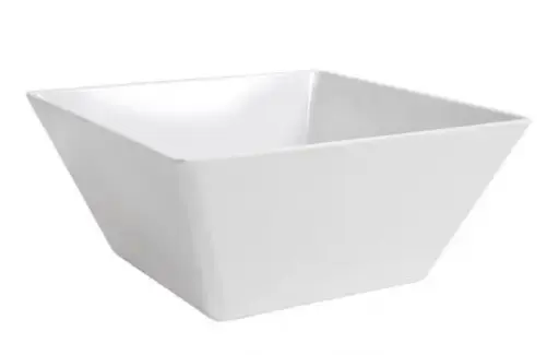 [B885066] Ensaladera Ming Melamina Blanca 30X30X13.5 Cm.