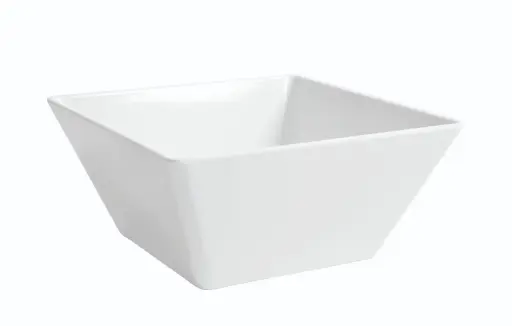 [B885067] Ensaladera Ming melamina blanca 25x25x11,4 cm