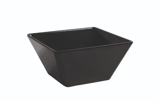 [B885179] Bol Ming negro melamina 15x15x7,5 cm