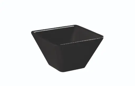 [B885180R] Bol Ming negro melamina 10x10x6 cm