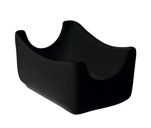 [B885191V] AZUCARERO SOBRES MING NEGRO MELAMINA 7X11X5,5 CM.                