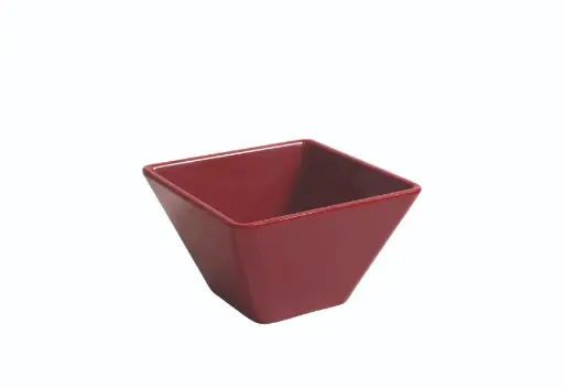 [B885253R] Bol Ming Rojo Melamina 8X8X4,5 Cm.