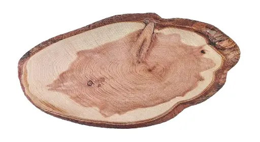 [B98235053] Zz26 Tabla Tronco Oval Teka Melamina 53X27X2 Cm.