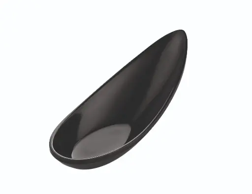 [B98213018N] Cuchara Degustacion Enjoy Negra Melamina 11X4 Cm.