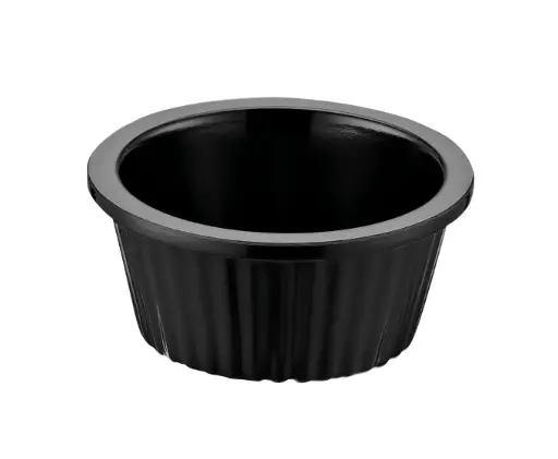 [B98213030N] Ramequin Negro Melamina 3 Cl. 5,8X2,7 Cm.