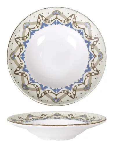 [B982006] Plato pasta melamina Shamiana 26x5 cm