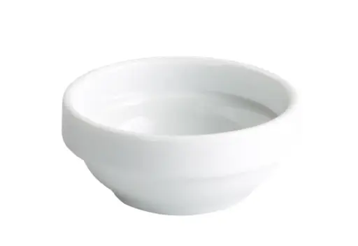 [B1218V] Bol degustación apilable porcelana blanco 7x3 cm