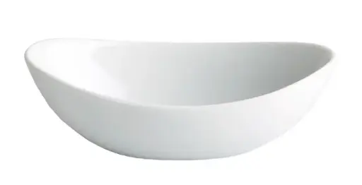 [B1485V] Bol degustación oval porcelana blanco 12,5x7,5x4 cm