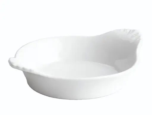 [B2324] Plato huevo porcelana 22x17x3,2 cm