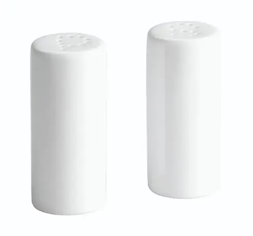 [B2112] Juego salero y Pimentero porcelana 9x3,8 cm