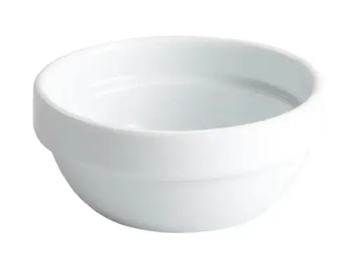 [B4109R] Bol Degustacion Apilable Porcelana Blanco 9X4 Cm.