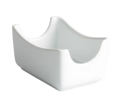 [B1210V] Azucarero sobres Ming porcelana blanco 7x11x5,5 cm
