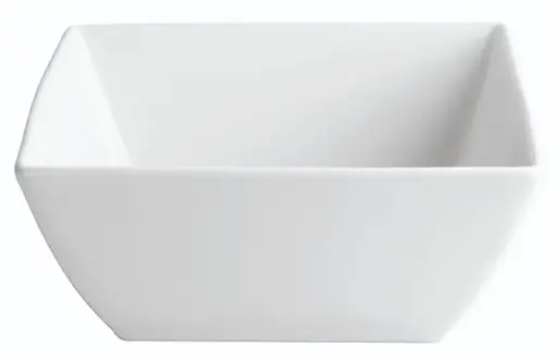 [B1275] Ensaladera Ming porcelana blanca 20x20x9 cm