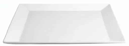 [B1637] Plato postre Ming porcelana 21x21x2 cm