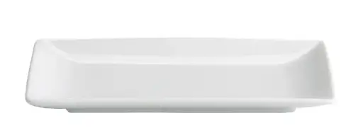 [B1638V] Fuente rectangular Ming porcelana blanca 16,5x9,5x1,5 cm