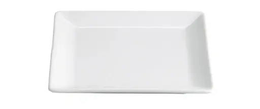 [B2077R] Plato degustación Ming porcelana blanco 9x9x1 cm
