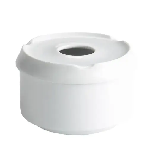 [B1184V] Cenicero Agua Redondo Porcelana 8,5X6 Cm.