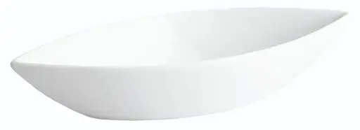 [B2200] Fuente oval barca porcelana 20x8x4 cm