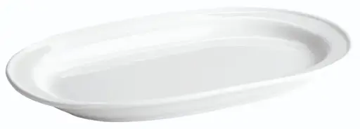 [B2322] Fuente oval porcelana 29x18x2,5 cm