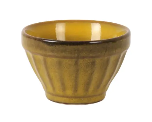 [B492002A] Bol Estrias Mostaza 9X6 Cm.