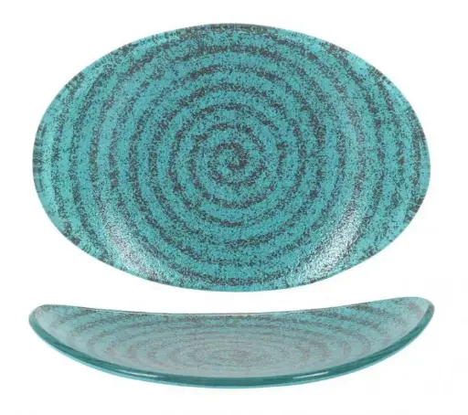 [P605128E] Fuente oval Escargot 19,5x14x2,5 cm