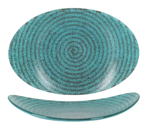 [P605126E] Fuente oval Escargot 30x21x5 cm