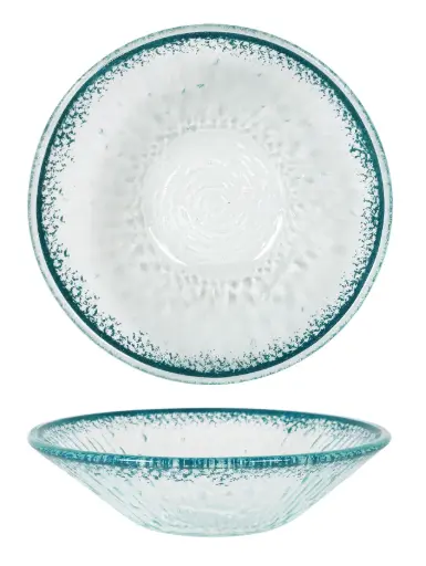 [P605111] Bol Guajiro turquesa 18x4,5 cm