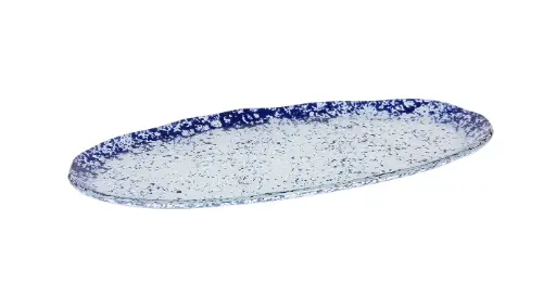 [P605021B] Fuente Oval Cobalto 23X16X1,5 Cm.