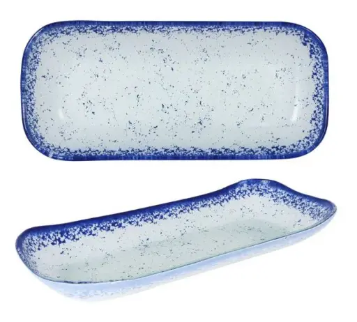 [P605101B] Zz26 Fuente Rectangular Cobalto 33X15X3 Cm.       