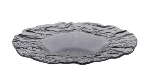 [P605032A] Plato risotto Murano Platino 29x4 cm
