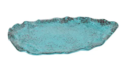 [P605019C] Fuente Etnic Turquesa 32X25 Cm.