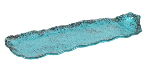 [P605017C] Fuente Etnic Turquesa 40X16 Cm.