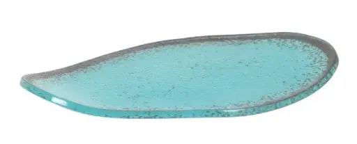 [P605104C] Zz26 Fuente Degustacion Turquesa 14X21X1,5 Cm.     