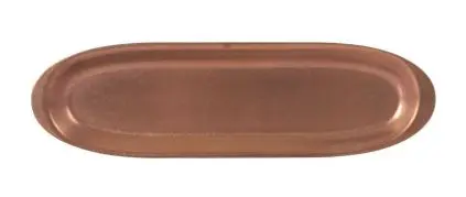 [P1501019B] Fuente Oval Vintage Cobre 33X8 Cm.
