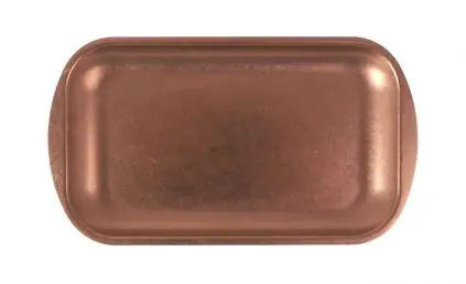 [P1501002B] Fuente Rectangular Vintage Cobre 27.5X15.5X1 Cm.