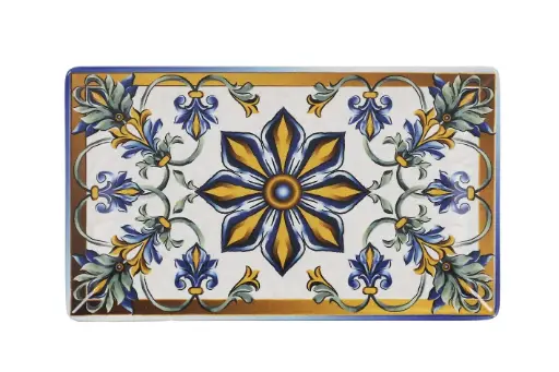 [B2768Y1-2] Fuente Ming Ii Stonware Bizancio 25X15X2 Cm.