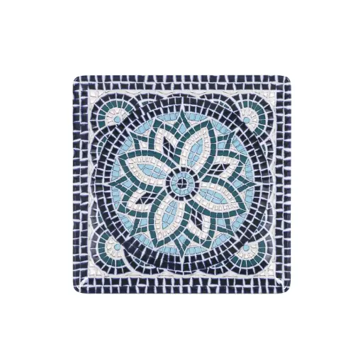 [B758006Y2-1] Plato pan Ming II "Mayolica" 16x16x2 cm