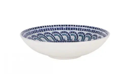 [B758031Y2] Plato Hondo Stonware Infinity Mayolica 19,5X5,3 Cm.