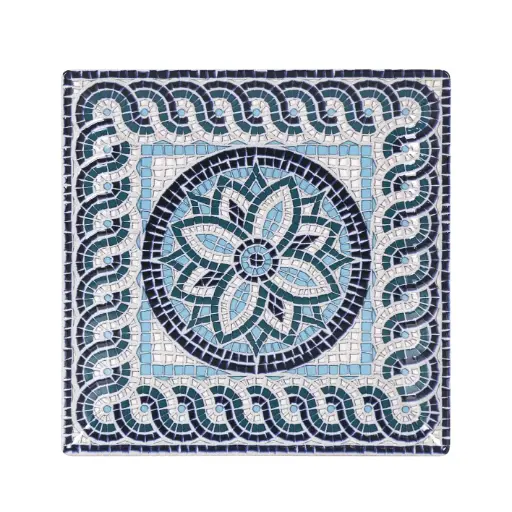 [B2974Y2] Plato llano Stonware Mayolica 24x24x2 cm